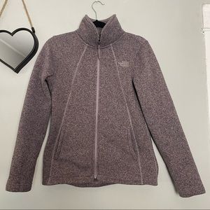 The North Face Crescent Full Zip Jacket Sweater Ashen Purple Size Small